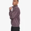 Bio-Pullover mit Troyer – Faded Grape