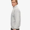 Bio-Pullover mit Troyer – Faded Grey