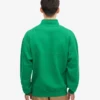Bio-Pullover mit Troyer – Kellygrün