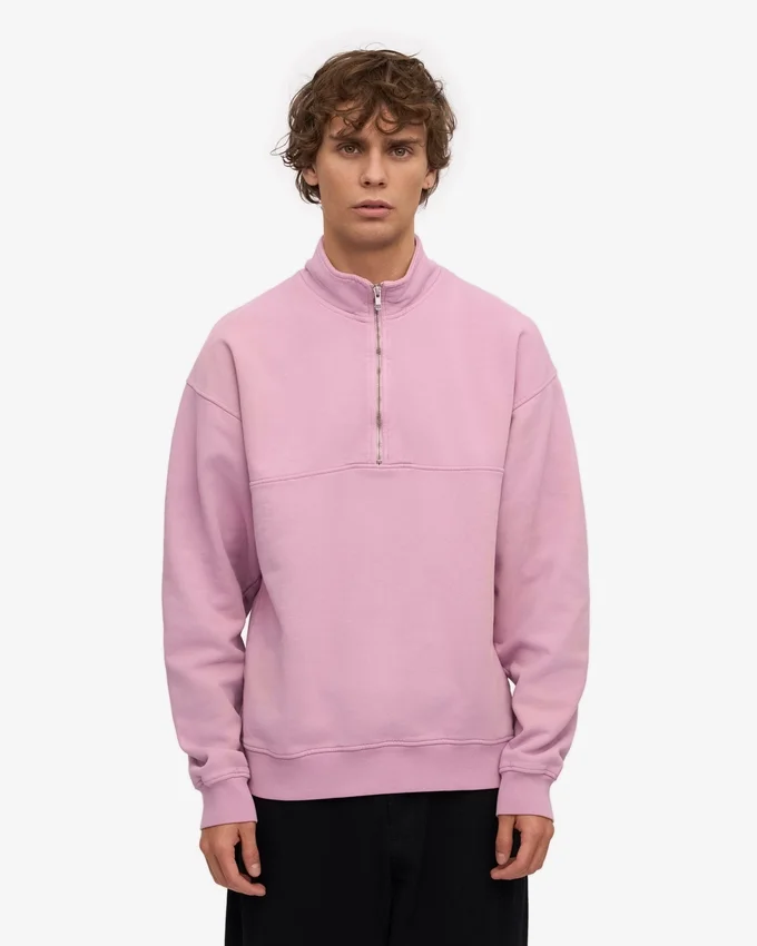 Bio-Pullover mit Troyer – Kirschblüte