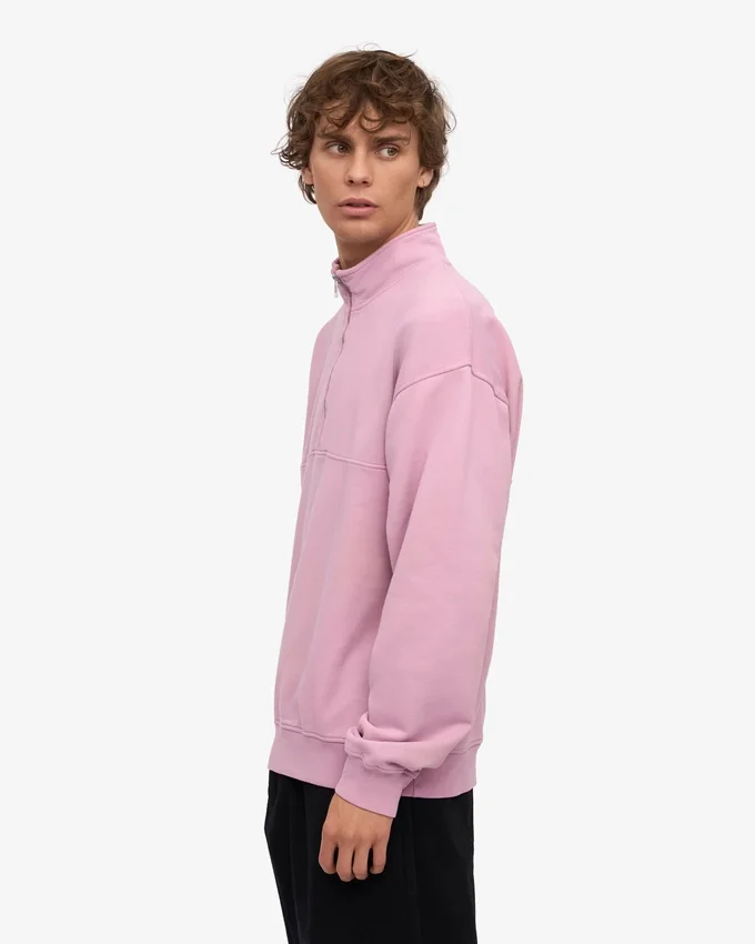Bio-Pullover mit Troyer – Kirschblüte