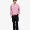 Bio-Pullover mit Troyer – Kirschblüte