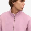 Bio-Pullover mit Troyer – Kirschblüte