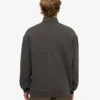 Bio-Pullover mit Troyer – Lavagrau