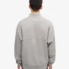 Bio-Pullover mit Troyer – Meliert-Grau