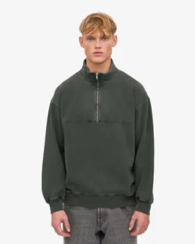 Bio-Pullover mit Troyer – Midnight Forest