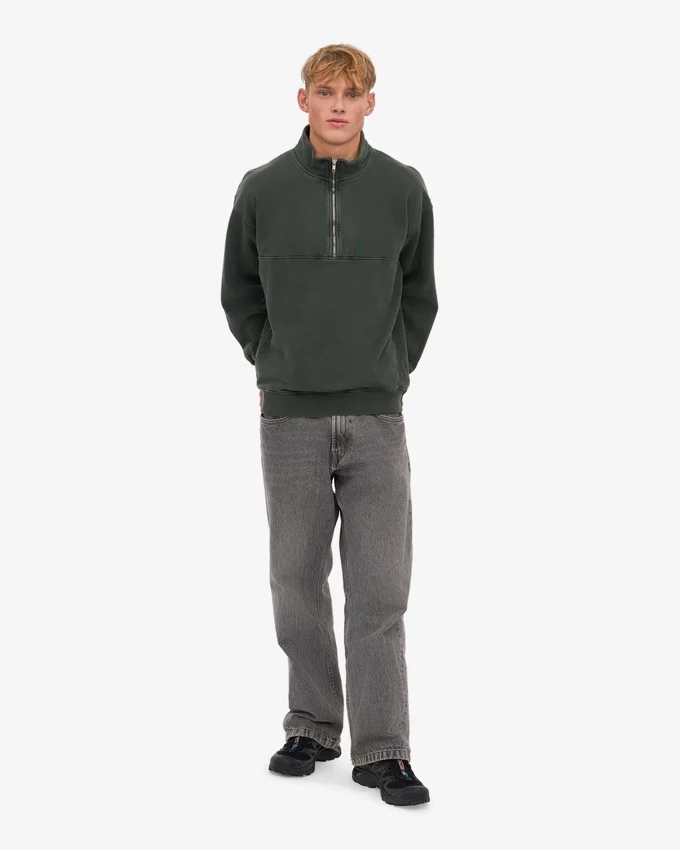 Bio-Pullover mit Troyer – Midnight Forest