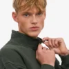 Bio-Pullover mit Troyer – Midnight Forest
