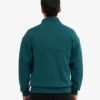 Bio-Pullover mit Troyer – Ozeangrün