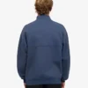 Bio-Pullover mit Troyer – Petrolblau
