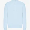 Bio-Pullover mit Troyer – Polar-Blau