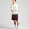 Bio-Pullover mit Troyer – Saphirblau