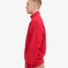 Bio-Pullover mit Troyer – Scharlachrot