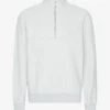 Bio-Pullover mit Troyer – Schneemelange