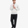Bio-Pullover mit Troyer – Schneemelange