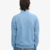 Bio-Pullover mit Troyer – Seaside Blue