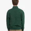 Bio-Pullover mit Troyer – Smaragdgrün
