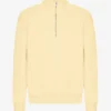 Bio-Pullover mit Troyer – Soft Yellow