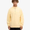Bio-Pullover mit Troyer – Soft Yellow