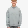Bio-Pullover mit Troyer – Stahlblau