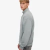 Bio-Pullover mit Troyer – Stahlblau