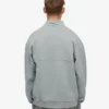 Bio-Pullover mit Troyer – Stahlblau
