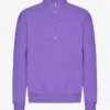 Bio-Pullover mit Troyer – Ultraviolett