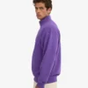 Bio-Pullover mit Troyer – Ultraviolett