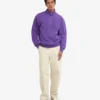 Bio-Pullover mit Troyer – Ultraviolett