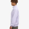 Bio-Pullover mit Troyer – Zartes Lavendel