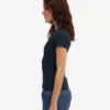 Bio-Ripp-T-Shirt – Marineblau