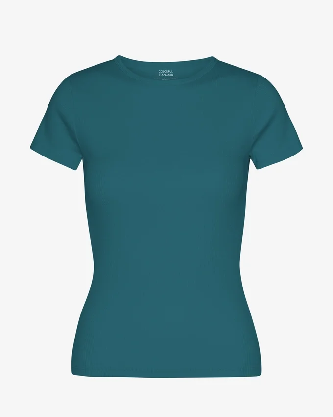 Bio-Ripp-T-Shirt – Ocean Green