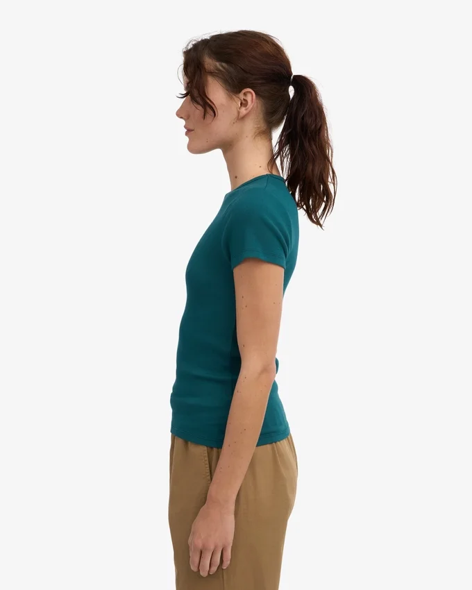 Bio-Ripp-T-Shirt – Ocean Green