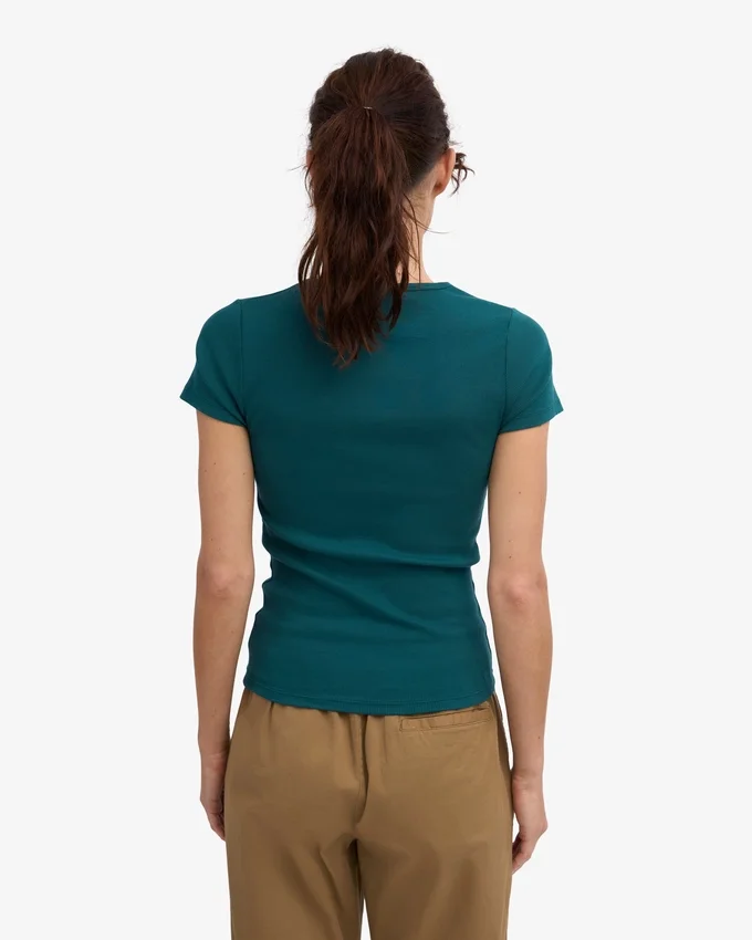 Bio-Ripp-T-Shirt – Ocean Green