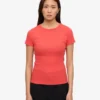 Bio-Ripp-T-Shirt – Red Tangerine