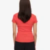 Bio-Ripp-T-Shirt – Red Tangerine