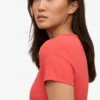 Bio-Ripp-T-Shirt – Red Tangerine