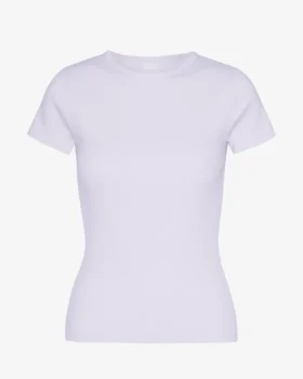 Bio-Ripp-T-Shirt – Zartes Lavendel