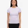Bio-Ripp-T-Shirt – Zartes Lavendel