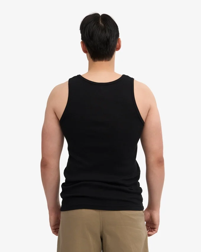 Bio-Ripp-Tanktop – Deep Black