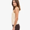 Bio-Ripp-Tanktop für Damen – Elfenbeinweiß