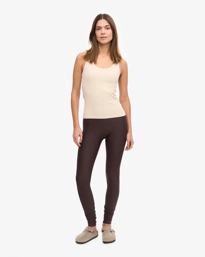 Bio-Ripp-Tanktop für Damen – Elfenbeinweiß