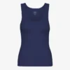 Bio-Ripp-Tanktop für Damen – Marineblau