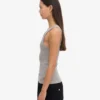 Bio-Ripp-Tanktop für Damen – Meliert-Grau