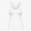 Bio-Ripp-Tanktop für Damen – Optisches Weiß
