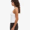 Bio-Ripp-Tanktop für Damen – Optisches Weiß