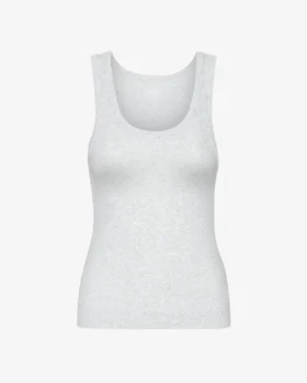 Bio-Ripp-Tanktop für Damen – Schneemelange