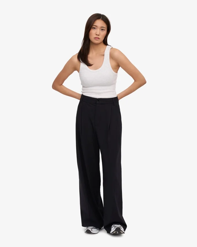 Bio-Ripp-Tanktop für Damen – Schneemelange