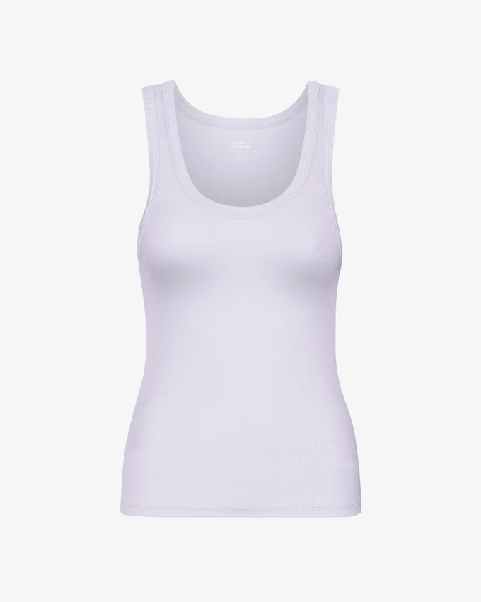 Bio-Ripp-Tanktop für Damen – Soft Lavender