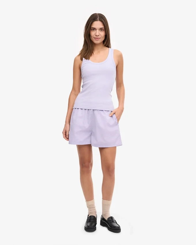 Bio-Ripp-Tanktop für Damen – Soft Lavender